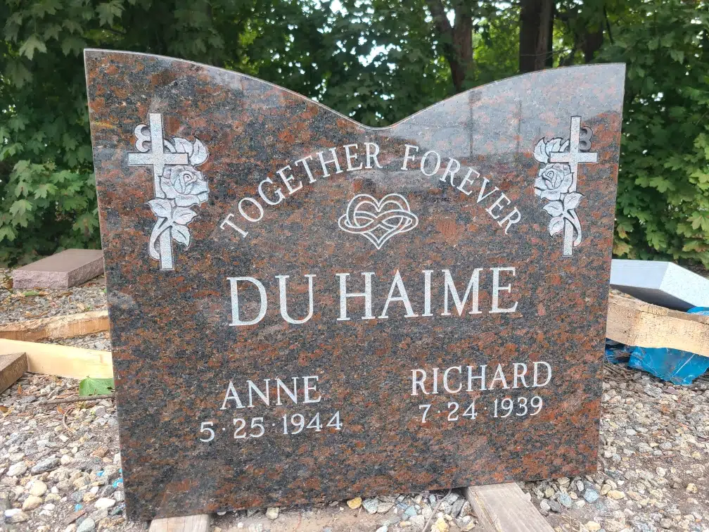 Granite Upright Headstone hand-carved by Granite Upright Memorials in NJ — image 2